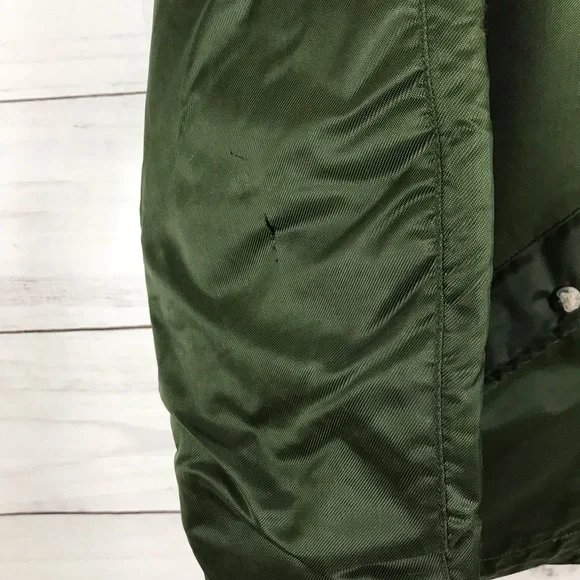 Vintage 1960s Military Field Scovill Corduroy Quilted Lined Jacket